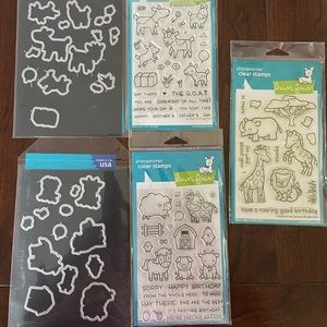 Lawn Fawn Animal Bundle stamps and dies